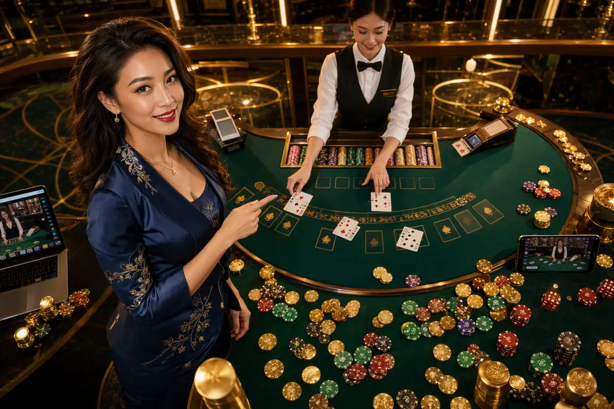 gcb77 Casino suasana meja live dealer